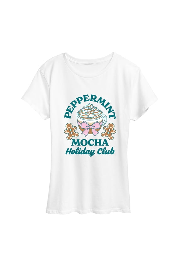 - Peppermint Mocha Holiday Club - Women's Short Sleeve Graphic T-Shirt