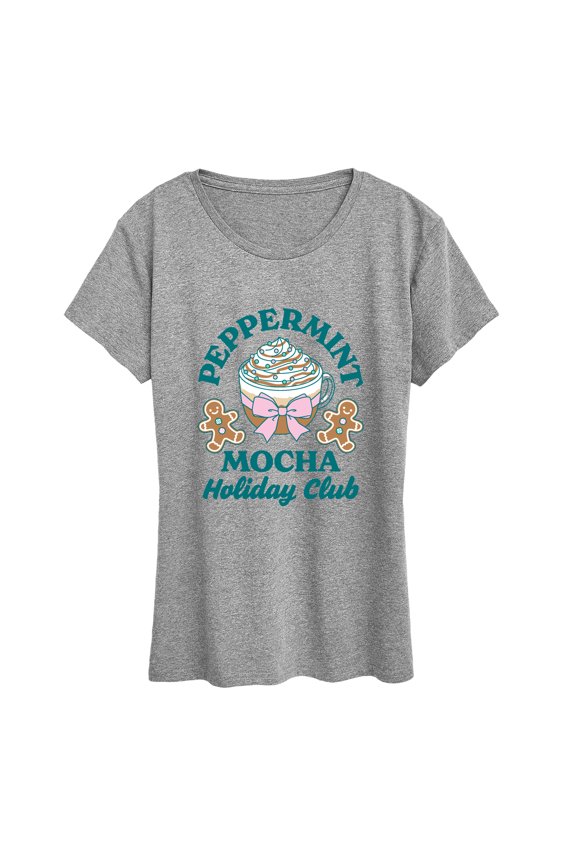 - Peppermint Mocha Holiday Club - Women's Short Sleeve Graphic T-Shirt