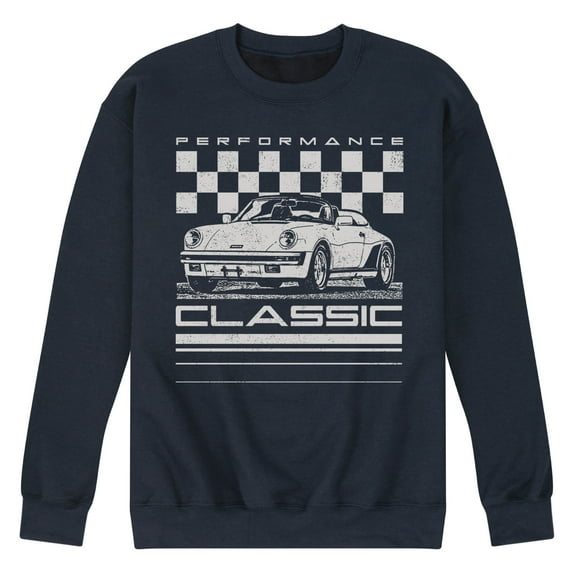 Instant Message - Performance Classic Car - Men's Crew Neck Fleece Pullover