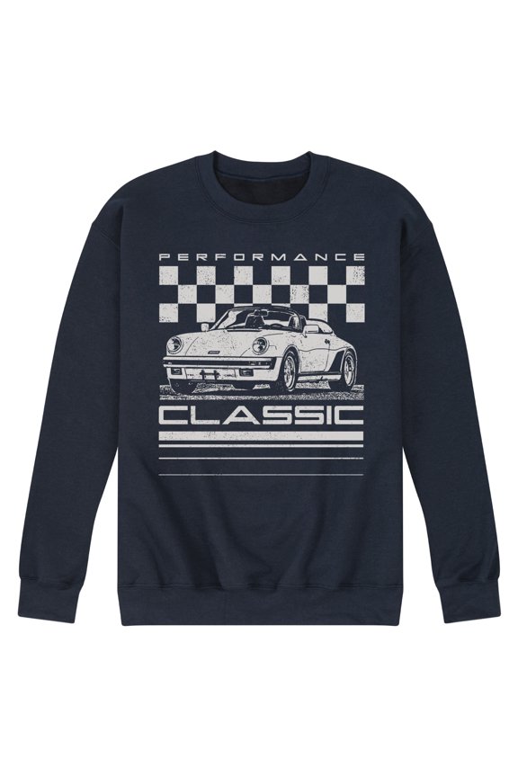 - Performance Classic Car - Men's Crew Neck Fleece Pullover