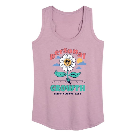 Instant Message - Personal Growth Isn't Always Easy - Women's Racerback Tank Top