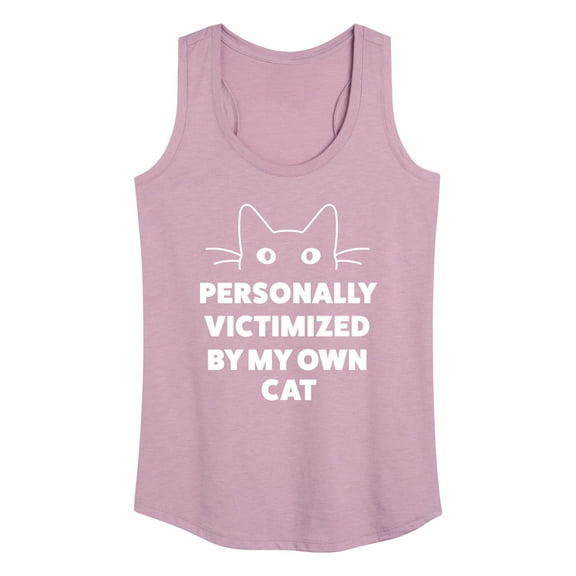 Instant Message - Personally Victimized By My Own Cat - Women's Racerback Tank Top