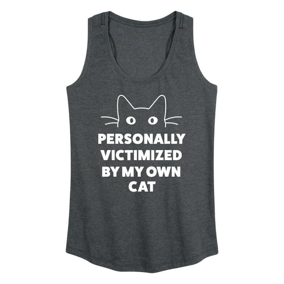 Instant Message - Personally Victimized By My Own Cat - Women's Racerback Tank Top