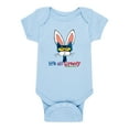 thumbnail image 1 of Instant Message - Pete Bunny Nose Ears All Groovy - Infant Baby One Piece, 1 of 5
