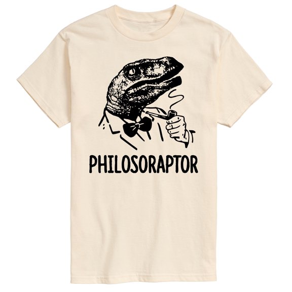 Instant Message - Philosoraptor - Men's Short Sleeve Graphic T-Shirt