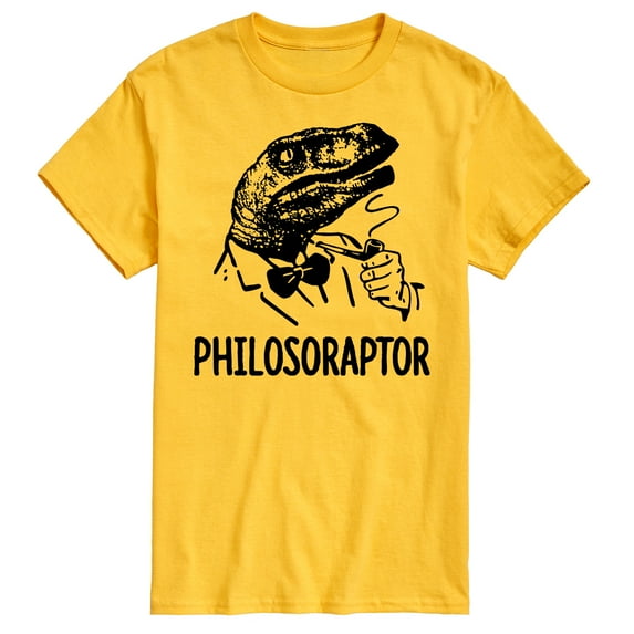 Instant Message -Philosoraptor - Men's Short Sleeve Graphic T-Shirt