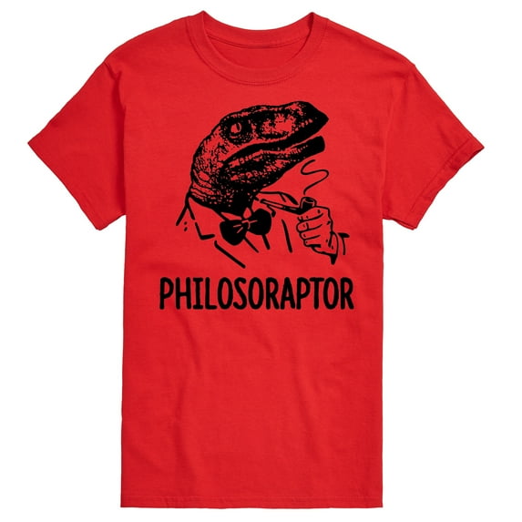 Instant Message - Philosoraptor - Men's Short Sleeve Graphic T-Shirt