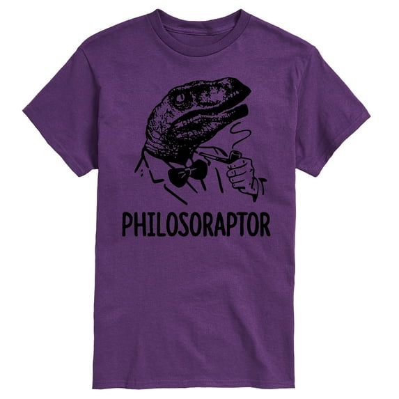 Instant Message - Philosoraptor - Men's Short Sleeve Graphic T-Shirt