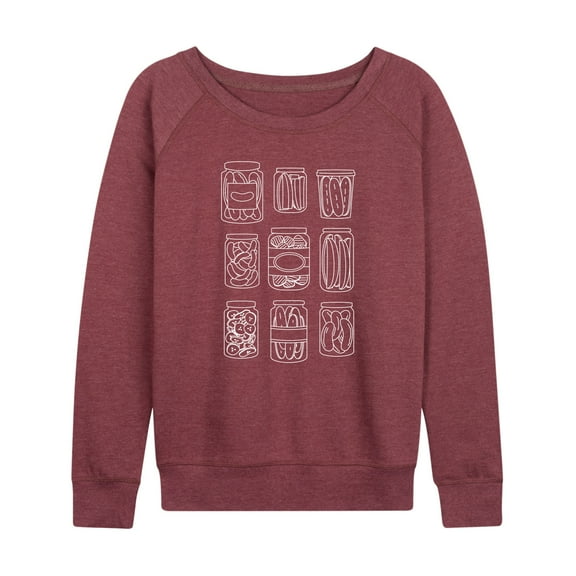 Instant Message - Pickle Jar, Pickle Jar, Pickle Jar - Women's Lightweight French Terry Long Sleeve Shirt