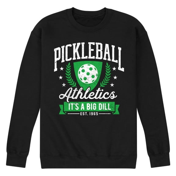 Instant Message - Pickleball Athletics Big Dill - Men's Crew Neck Fleece Pullover