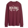 thumbnail image 1 of Instant Message - Pickleball Cheaper Than Therapy - Men's Long Sleeve T-Shirt, 1 of 1