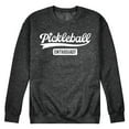 thumbnail image 1 of Instant Message - Pickleball Enthusiast - Men's Crew Neck Fleece Pullover, 1 of 7