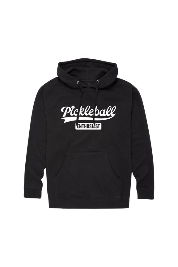 - Pickleball Enthusiast - Men's Pullover Hooded Fleece Sweatshirt