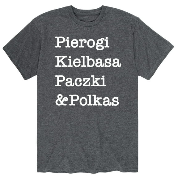 Instant Message - Pierogi Kielbasa Paczki Polkas - Men's Short Sleeve Graphic T-Shirt