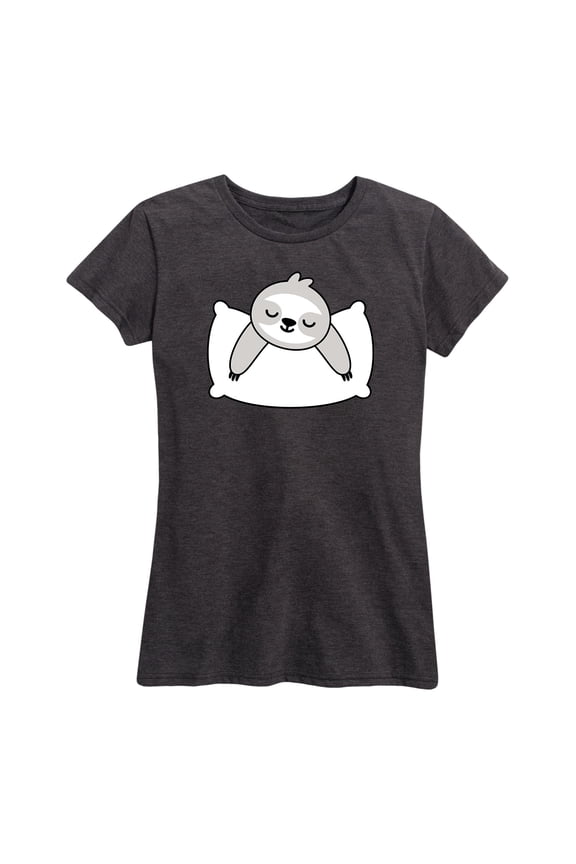 - Pillow Sloth - Women's Short Sleeve Graphic T-Shirt