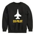 thumbnail image 1 of Instant Message - Pilot Co - Toddler & Youth Crewneck Fleece Sweatshirt, 1 of 6