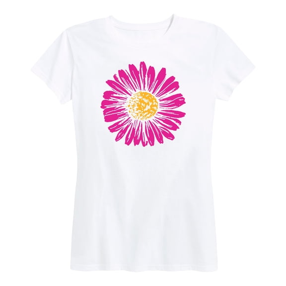 Instant Message - Pink Yellow Daisy - Women's Short Sleeve Graphic T-shirt
