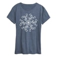 thumbnail image 1 of Instant Message - Pinwheel Floral Circle - Women's Short Sleeve Graphic T-shirt, 1 of 5