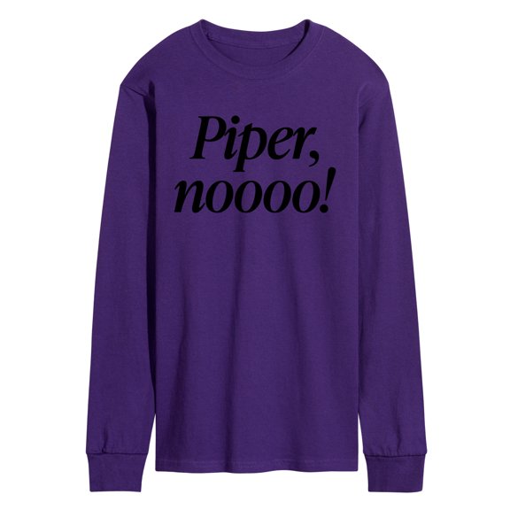 Instant Message - Piper No - Men's Long Sleeve Graphic T-Shirt