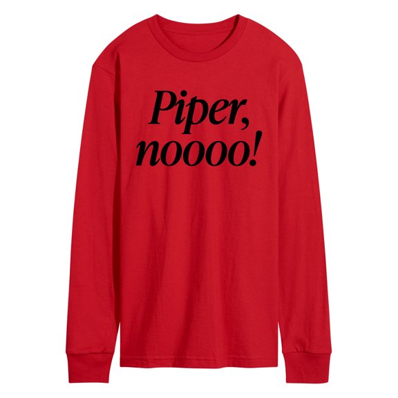 Instant Message - Piper No - Men's Long Sleeve Graphic T-Shirt