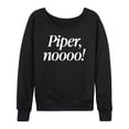 thumbnail image 1 of Instant Message - Piper No - Women's French Terry Long Sleeve Shirt, 1 of 5