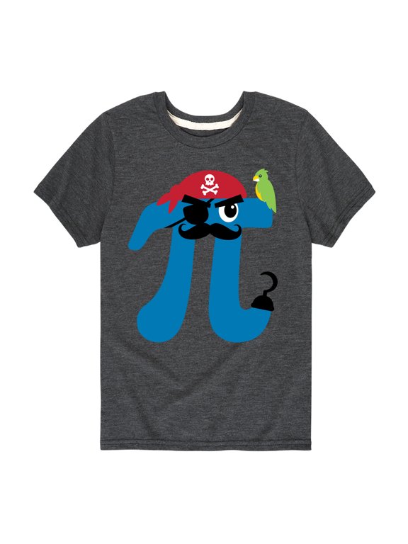 - Pirate Pi Symbol Boys' Short Sleeve Graphic T-Shirt