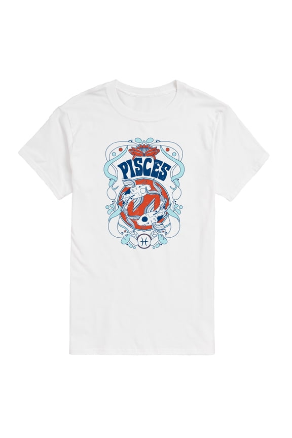 - Pisces Zodiac - Men's Short Sleeve Graphic T-Shirt
