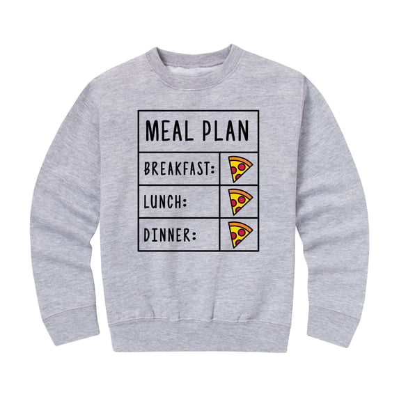 Instant Message - Pizza Meal Plan - Kids Crew Fleece