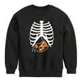 thumbnail image 1 of Instant Message - Pizza Nuggets Skeleton - Toddler & Youth Crewneck Fleece Sweatshirt, 1 of 6
