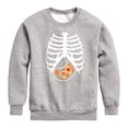 thumbnail image 1 of Instant Message - Pizza Nuggets Skeleton - Toddler & Youth Crewneck Fleece Sweatshirt, 1 of 6