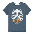 thumbnail image 1 of Instant Message - Pizza Nuggets Skeleton - Toddler & Youth Short Sleeve Graphic T-Shirt, 1 of 6