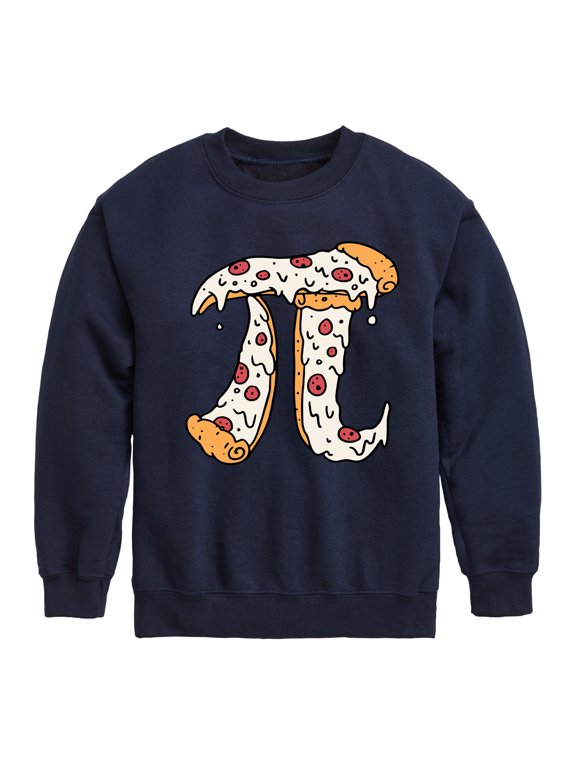 - Pizza Pi Boys' Graphic Long Sleeve Fleece Sweatshirt