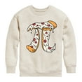 thumbnail image 1 of Instant Message - Pizza Pi - Toddler And Youth Crewneck Fleece Sweatshirt, 1 of 6