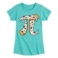 thumbnail image 1 of Instant Message - Pizza Pi - Toddler And Youth Girls Short Sleeve Graphic T-Shirt, 1 of 6