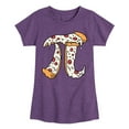 thumbnail image 1 of Instant Message - Pizza Pi - Toddler And Youth Girls Short Sleeve Graphic T-Shirt, 1 of 6