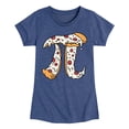 thumbnail image 1 of Instant Message - Pizza Pi - Toddler And Youth Girls Short Sleeve Graphic T-Shirt, 1 of 6