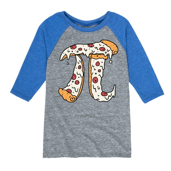 Instant Message - Pizza Pi - Toddler And Youth Raglan Graphic T-Shirt