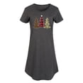 thumbnail image 1 of Instant Message - Plaid Leopard Camo Trees - Women's Any Way Dress, 1 of 5
