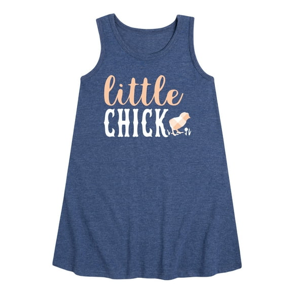 Instant Message - Plaid Little Chick - Toddler & Youth Girls A-line Dress