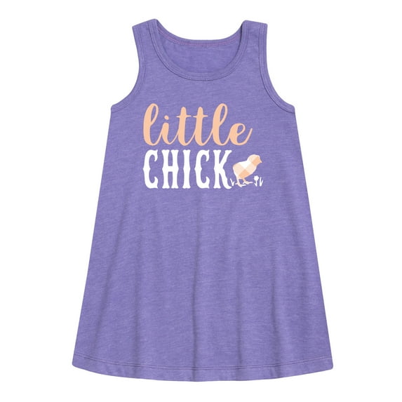 Instant Message - Plaid Little Chick - Toddler & Youth Girls A-line Dress