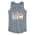 thumbnail image 1 of Instant Message - Plaid Mother Hen - Women's Racerback Tank Top, 1 of 6