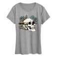 thumbnail image 1 of Instant Message - Plant Skull Short Sleeve Graphic T-Shirt, 1 of 5
