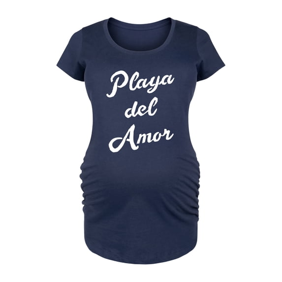 Instant Message - Playa Del Amor - Women's Maternity Scoop Neck Graphic T-Shirt