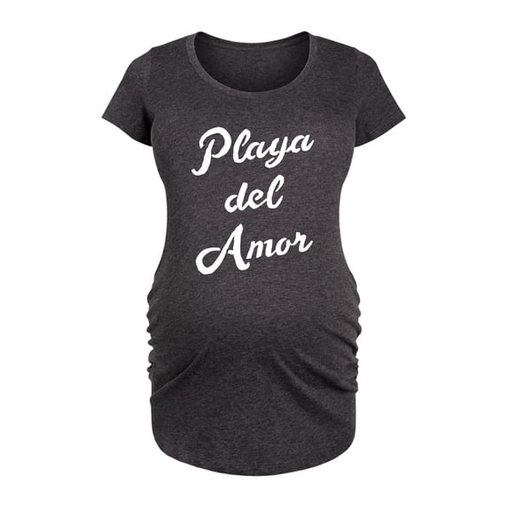 Instant Message - Playa Del Amor - Women's Maternity Scoop Neck Graphic T-Shirt