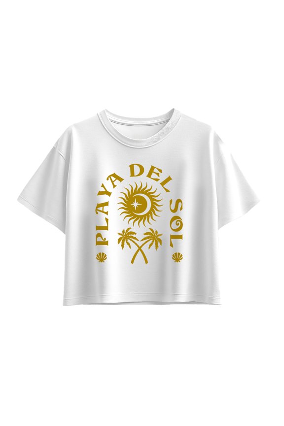 - Playa Del Sol - Youth Girls Boxy T-Shirt