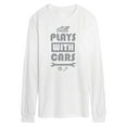 thumbnail image 1 of Instant Message - Plays With Cars Still - Men's Long Sleeve T-Shirt, 1 of 1