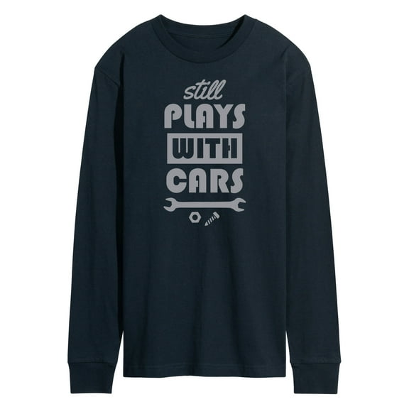 Instant Message - Plays With Cars Still - Men's Long Sleeve T-Shirt