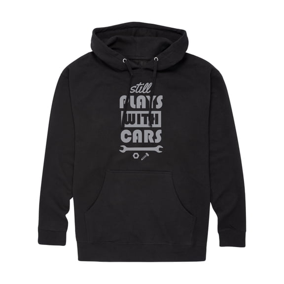 Instant Message - Plays With Cars Still Graphic Fleece Pullover Hoodie