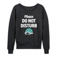 thumbnail image 1 of Instant Message - Please Do Not Disturb - Turtle Shell - Women's Lightweight French Terry Long Sleeve Shirt, 1 of 6