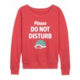 thumbnail image 1 of Instant Message - Please Do Not Disturb - Turtle Shell - Women's Lightweight French Terry Pullover, 1 of 6